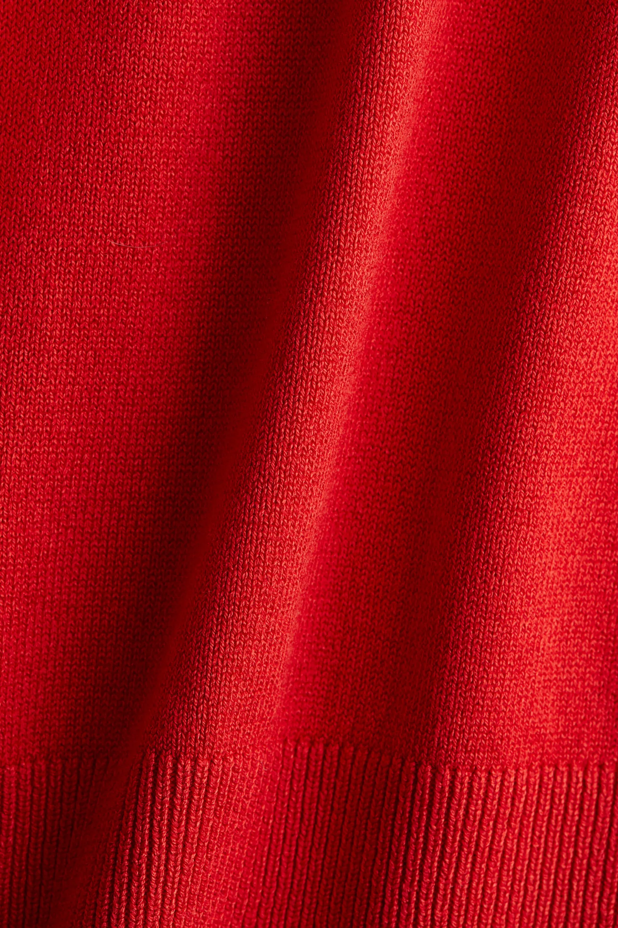 Polo en maille fine - Rouge