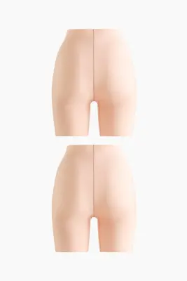 2-pack no-show light shaping bikers - Beige clair — photo 4