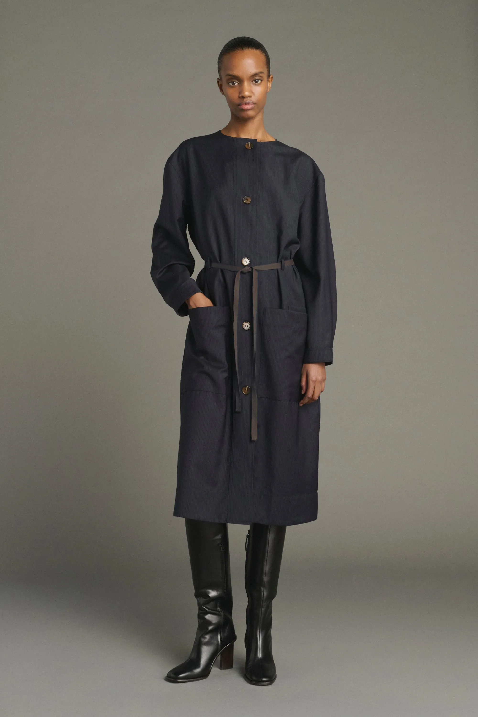 ROBE HELIE BLEU/NAVY