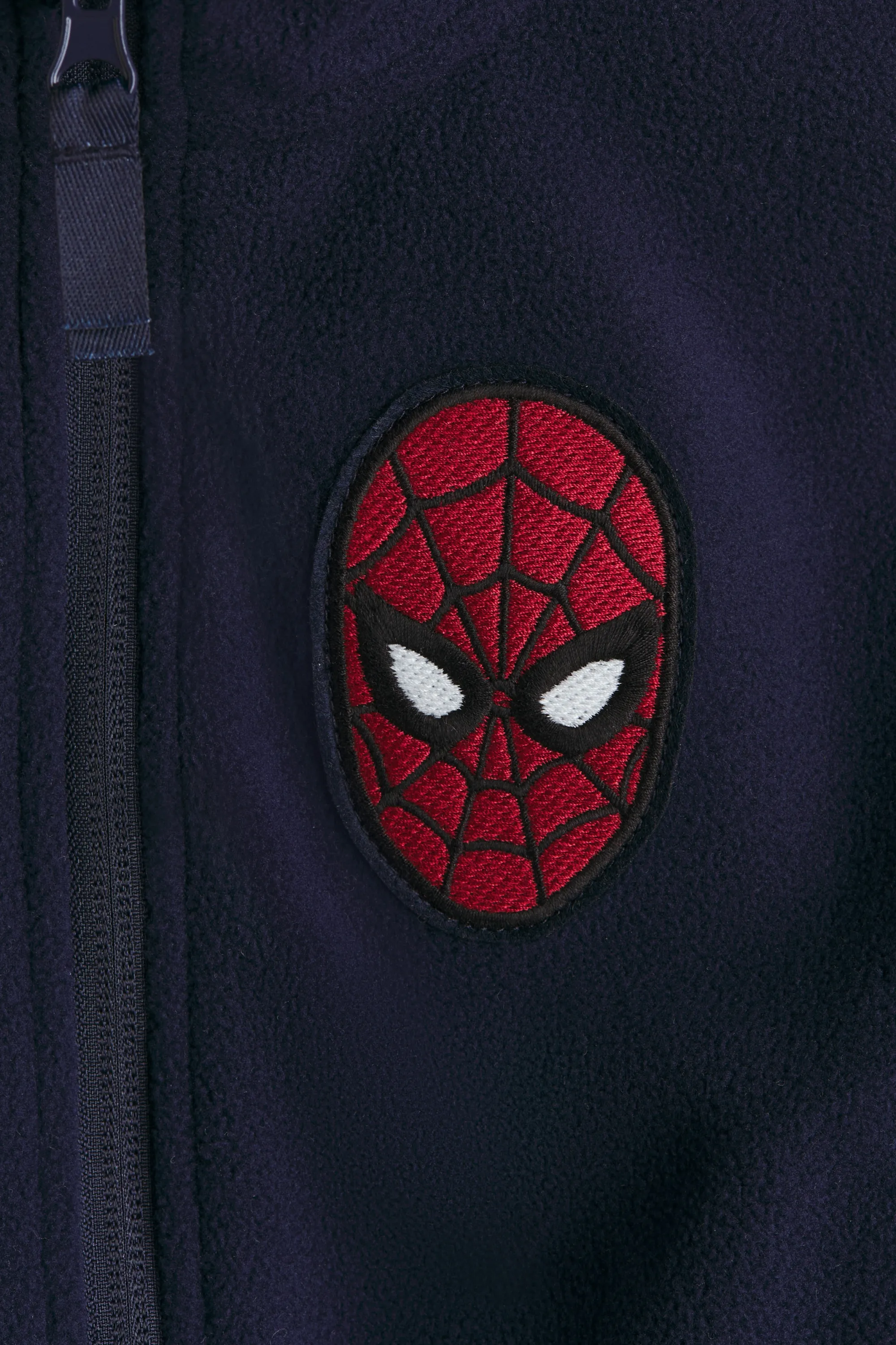 Veste en polaire avec détail brodé - Bleu marine/Spider-Man