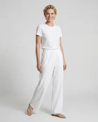 T-shirt in lyocell, tencel et coton organique — photo 2