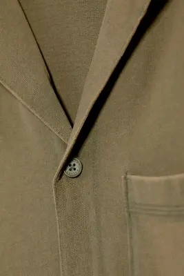 Chemise décontractée en coton - Vert kaki cendré moyen — photo 4