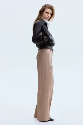 Pantalon chic avec ceinture - Beige — photo 2