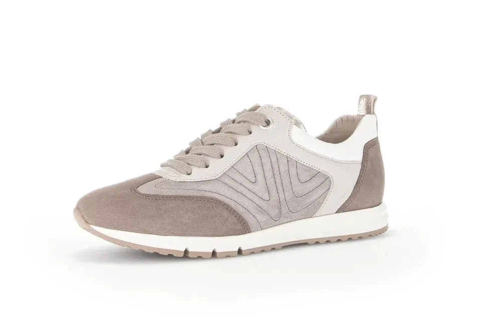 Baskets Gabor 93.451.10 Beige - Lacets Grande Pointure Femme