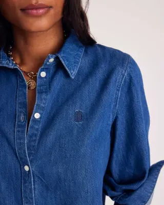 Chemise Liseron bleu outremer — photo 2