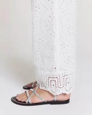 Pantalon Hollis blanc naturel — photo 2