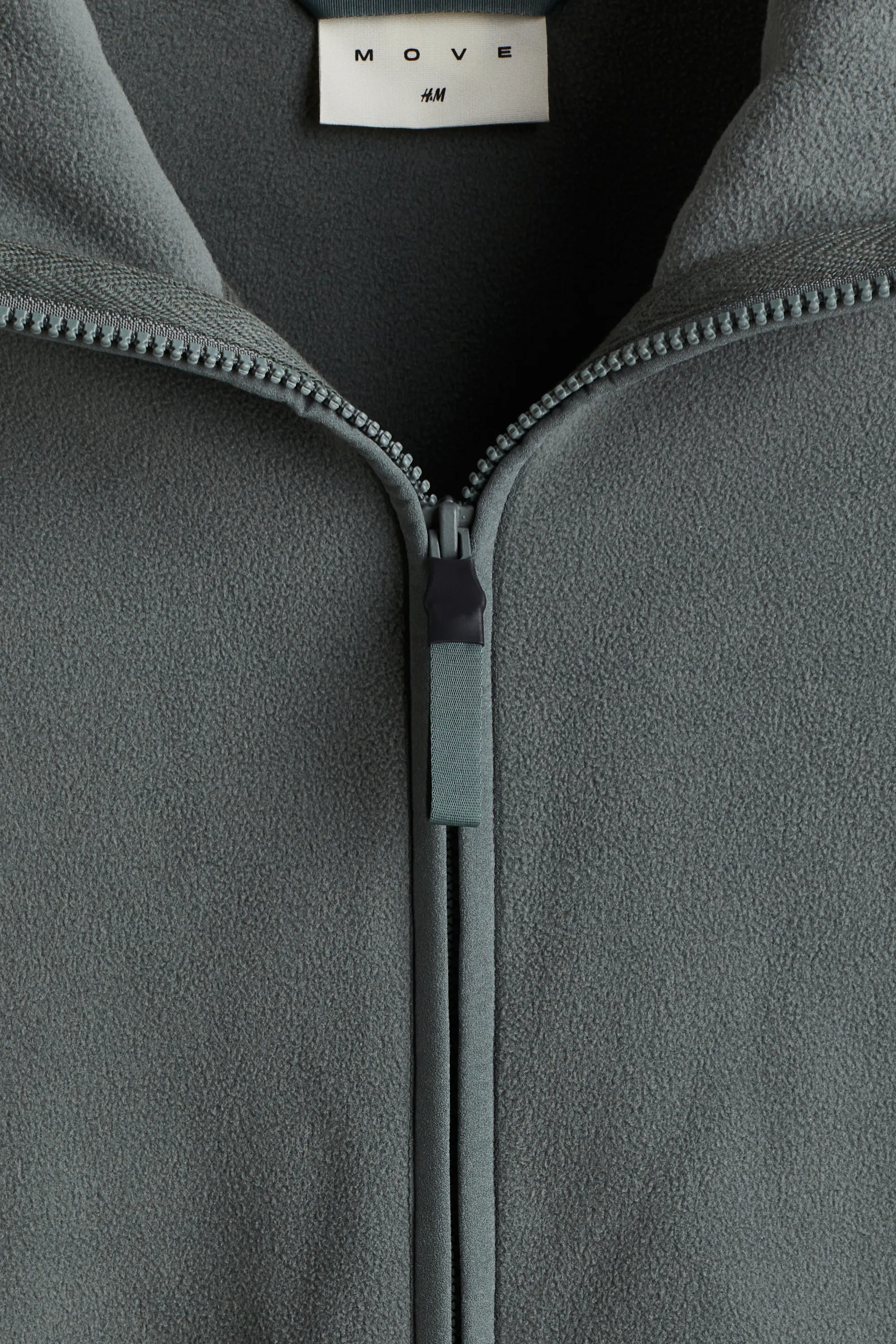 Top de sport en polaire - Gris foncé