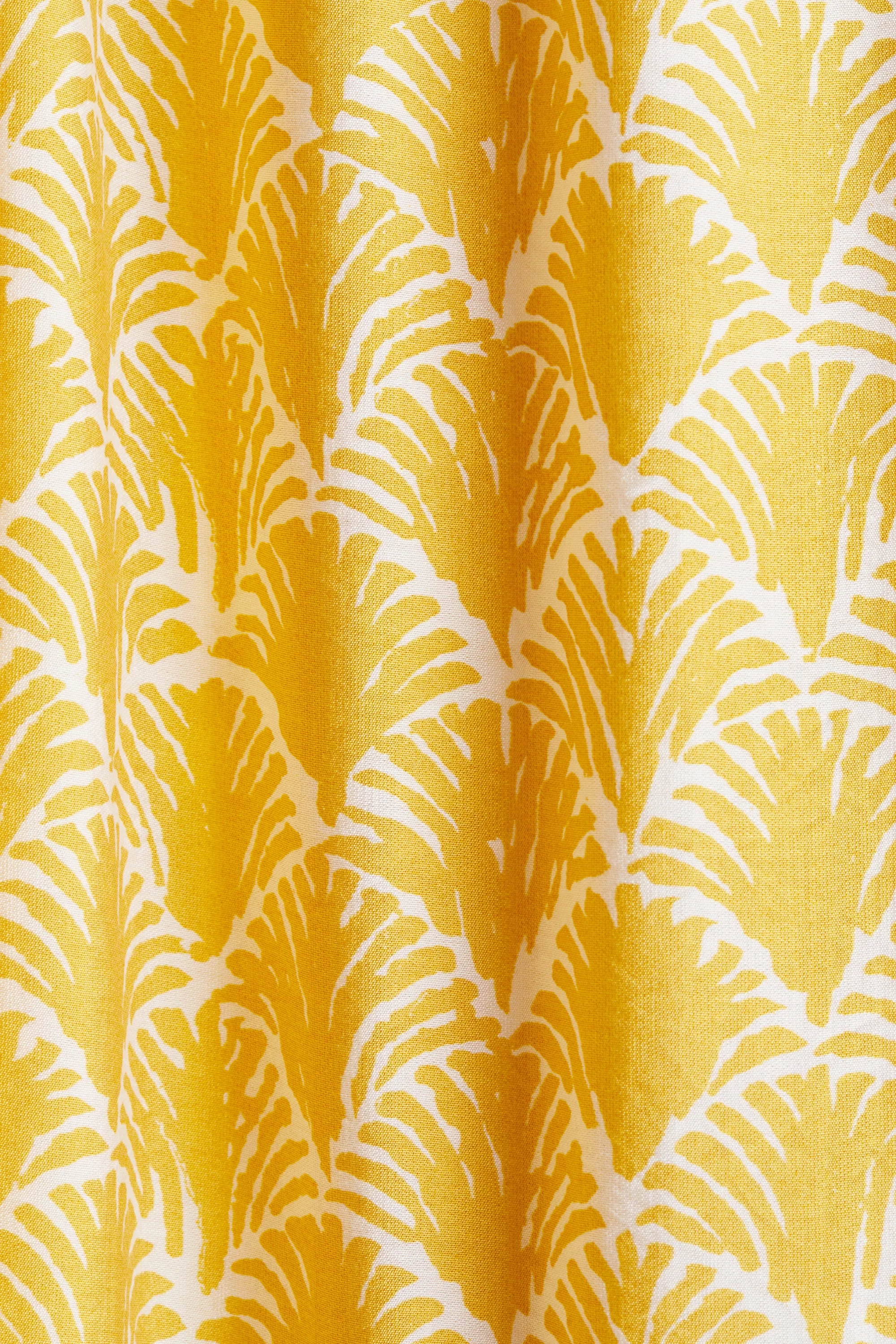 Robe maxi avec bretelles à nouer - Jaune/motif