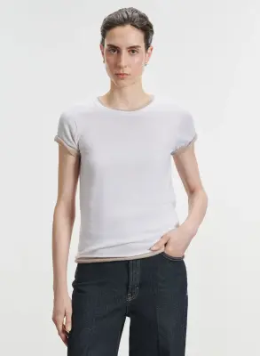 T-shirt en cachemire