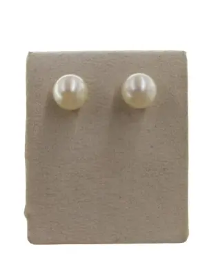 Boucles d'oreille jaune serties de perles blanches style classique