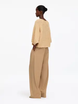 Pull raglan en laine d'alpaga - Beige — photo 2