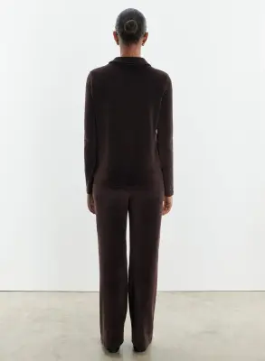 Pantalon en coton organique, modal et élasthanne — photo 2