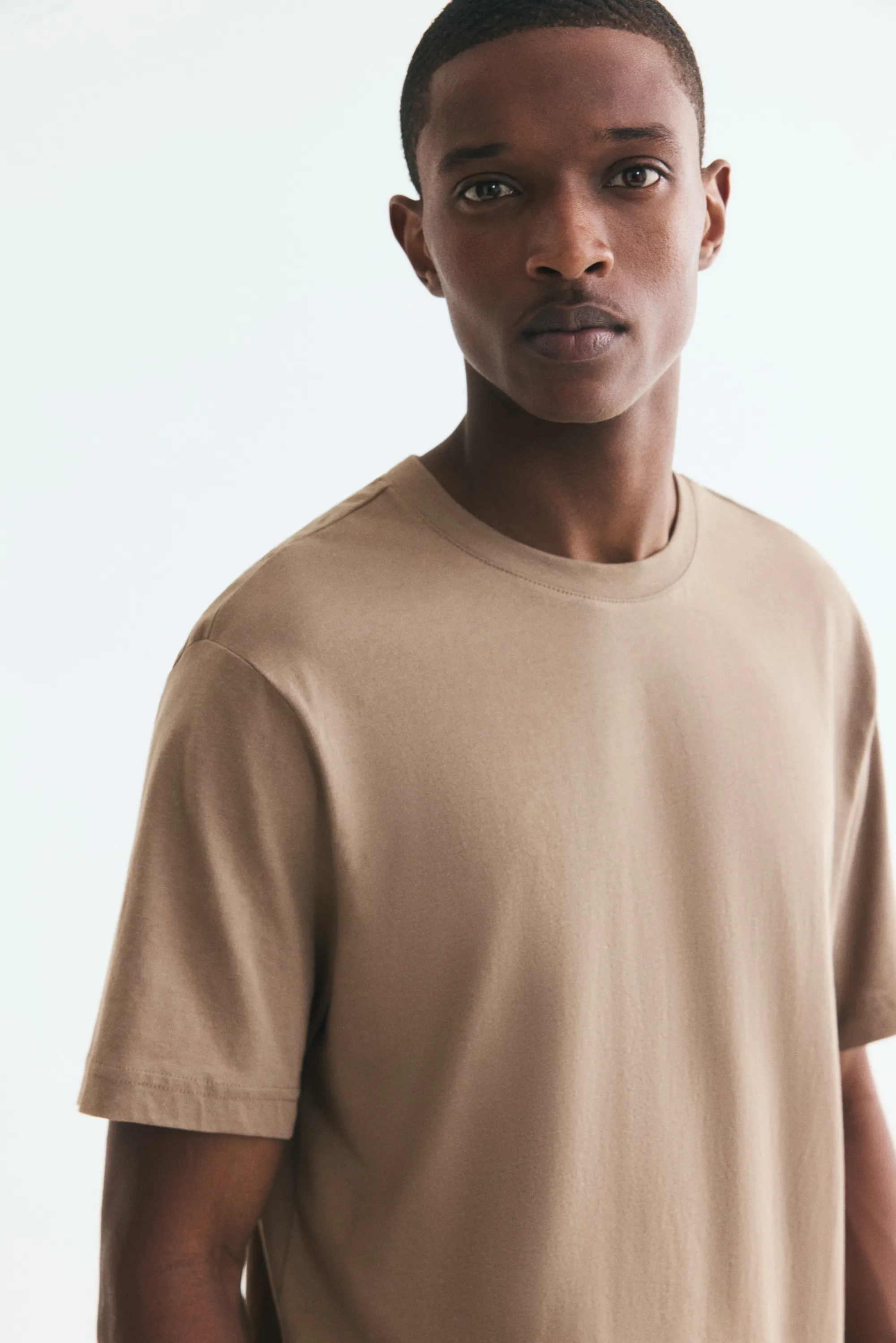 T-shirt Regular Fit - Taupe
