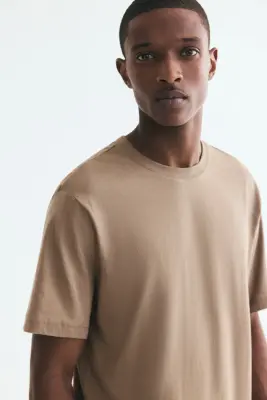 T-shirt Regular Fit - Taupe — photo 1