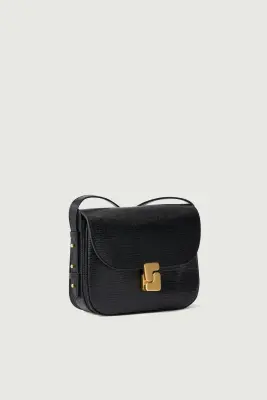SAC BELLISSIMA MINI NOIR LÉZARD — photo 2