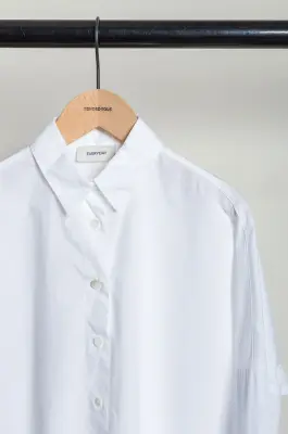 Everyday Shirts – GIOIA 77DT1020 –  BIANCO UNITO TINTO CAPO / GAR.DYED WHITE PLAIN — photo 2