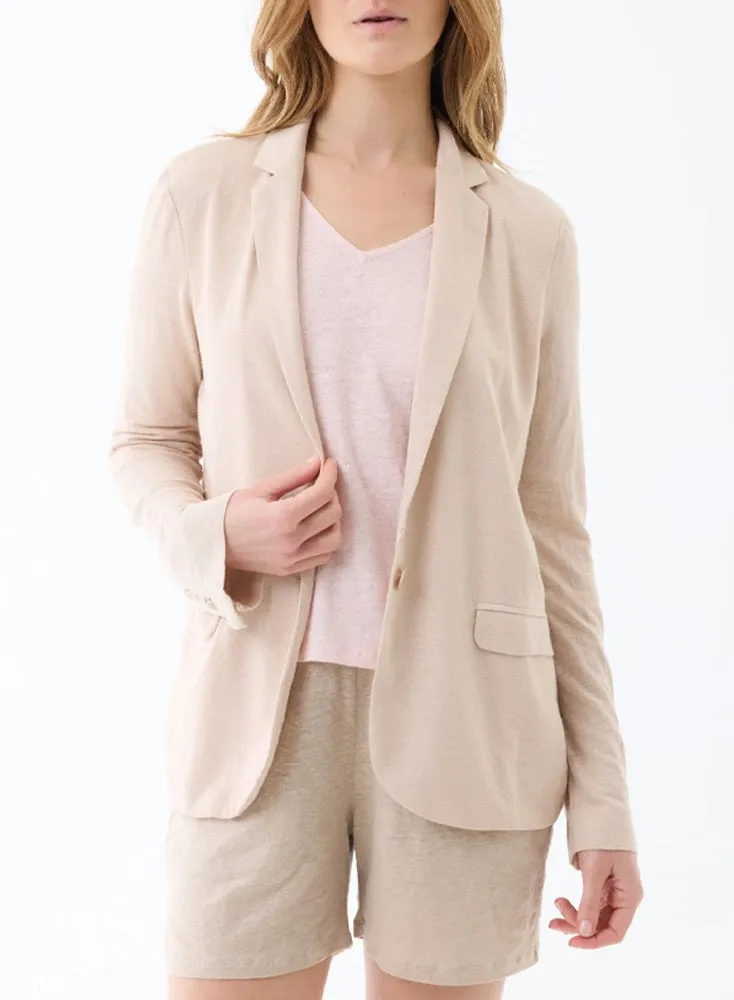 Veste en lin et élasthanne