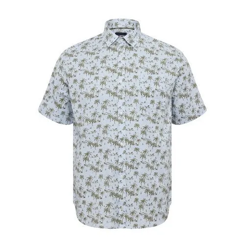 NORTH CHEMISE LIN PALMIER Bleu ciel