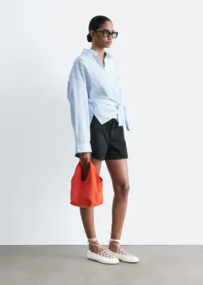 Chemise décontractée en jean - Noir — photo 4