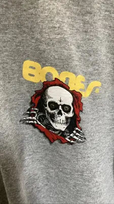 T-shirt gris Bones — photo 2