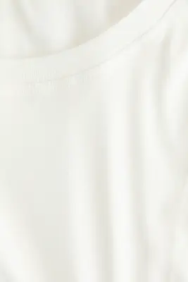 Top en jersey de coton pima - Blanc — photo 4