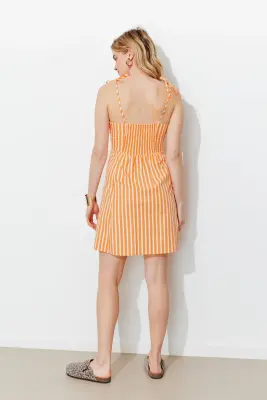Robe courte rayée Femme — photo 4