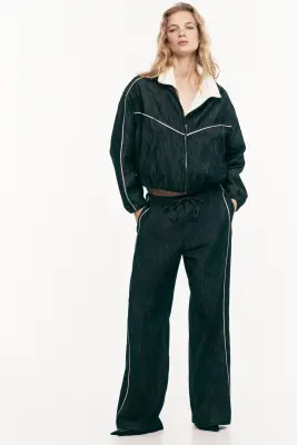 Veste oversize en denim - Bleu denim foncé — photo 2