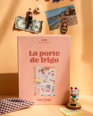 Puzzle 1000 pièces La porte de frigo – Jour Férié — photo 1