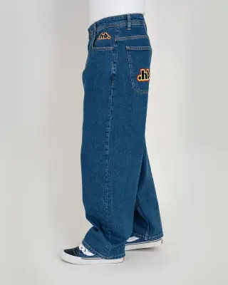 pantalon homeboy x-tra monster retro hb denim – washed blue — photo 2