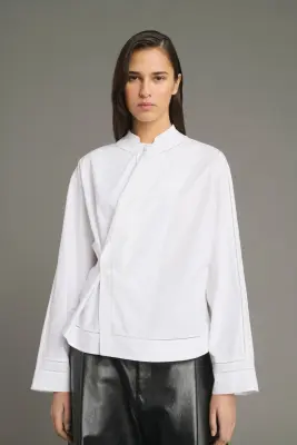 BLOUSE LORRAINE BLANC — photo 3