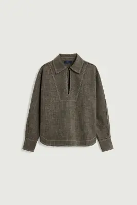 BLOUSE JANA MARRON CHINÉ — photo 4