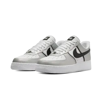 Nike Air Force 1 Low 07 LV8 Metallic Silver White Black — photo 2