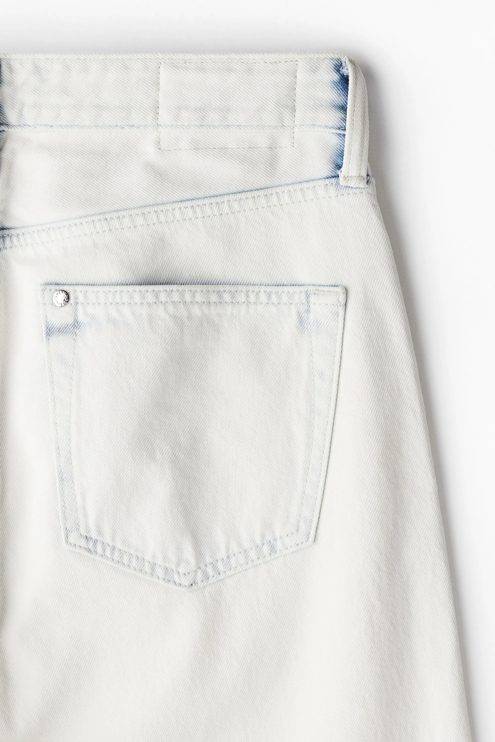 Loose Jeans - Blanc-bleu denim