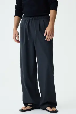 Pantalon Loose Fit - Gris foncé — photo 1