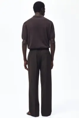 Pantalon Loose Fit - Marron foncé — photo 2