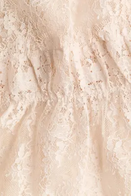 Top à bretelles fines en dentelle - Beige clair — photo 4