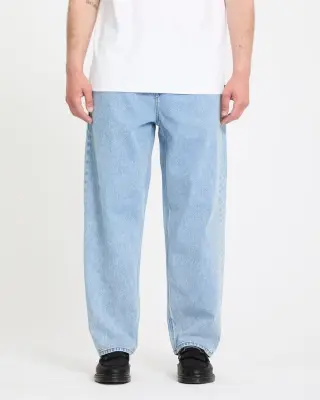 Pantalon Volcom freazy loose elastic waist denim – pale aqua — photo 1