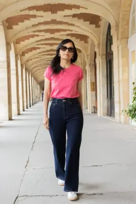 Jean wide Audrey - indigo — photo 5