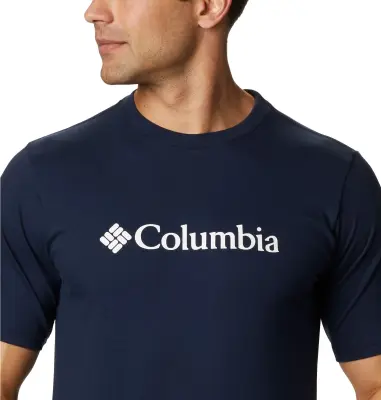 COLUMBIA BASIC LOGO TEE SHIRT Marine — photo 5