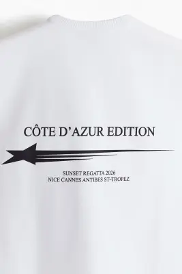Débardeur imprimé Loose Fit - Blanc/Côte d'Azur Edition — photo 4