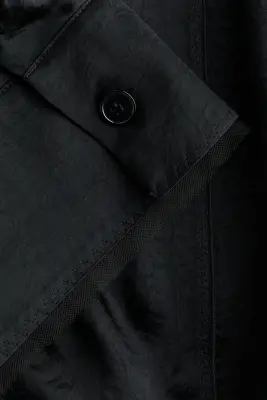 Top en acétate avec bords à cru - Noir — photo 5