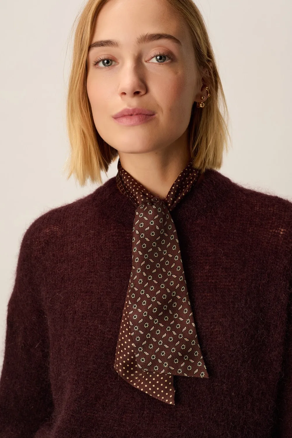 Foulard Nwilly Cravate Choco