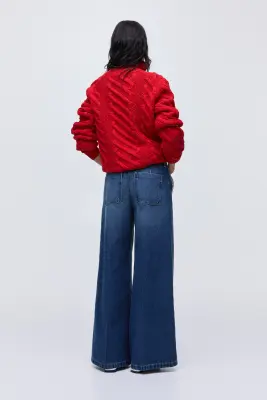 Super Wide High Jeans - Bleu denim — photo 3