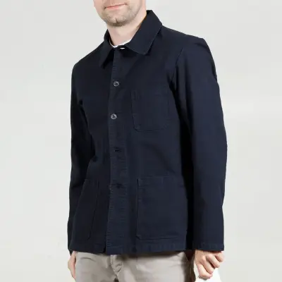 Veste de travail authentique coton bio 1G/5C - Navy foncé — photo 2