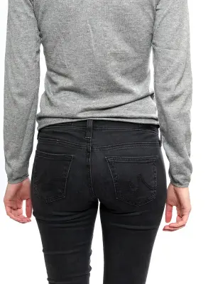 Jean skinny THE LEGGING en denim stretch gris anthracite Prix boutique 180€ Taille XS — photo 5