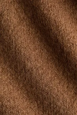Top asymétrique en maille fine - Beige foncé — photo 3