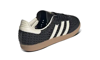 Adidas Samba OG Basketweave Black Cream White — photo 3