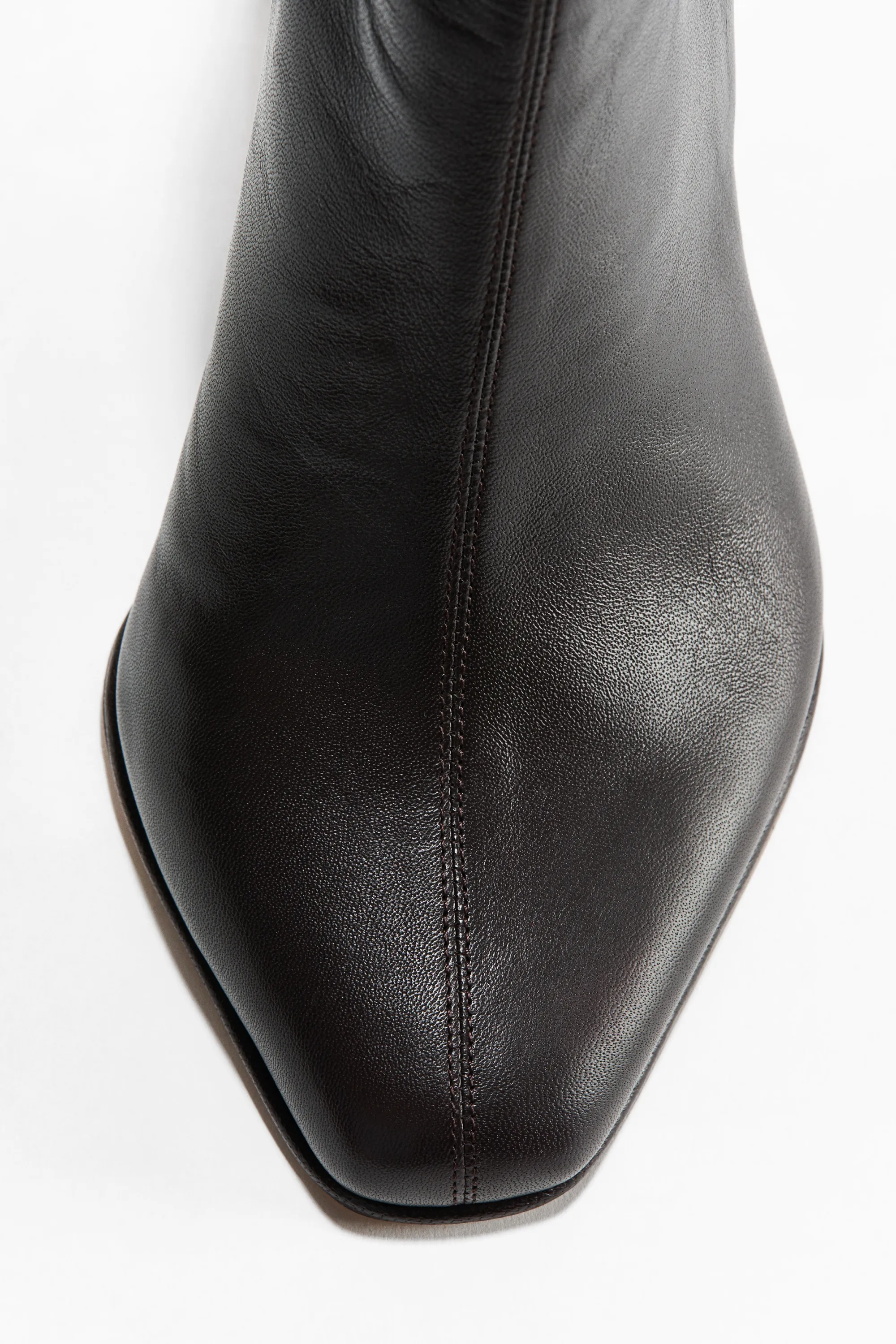 Bottines en cuir - Marron foncé