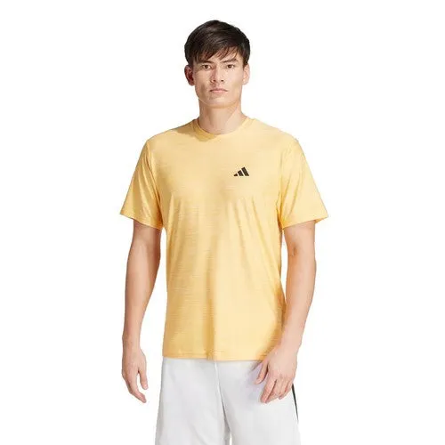 ADIDAS TEE SHIRT STRETCH GRANDE LONGUEUR Jaune