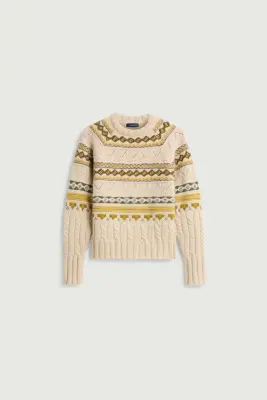 PULL LUIS MULTICO BEIGE — photo 5